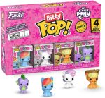 Funko Pop! Bitty: My Little Pony - Rainbow Dash. Sweetie Belle. Applejack. and Spike - 0.9 Inch (2.2 Cm) - Cartoon Collectable - Gift Idea - Stackable Display Shelf Included