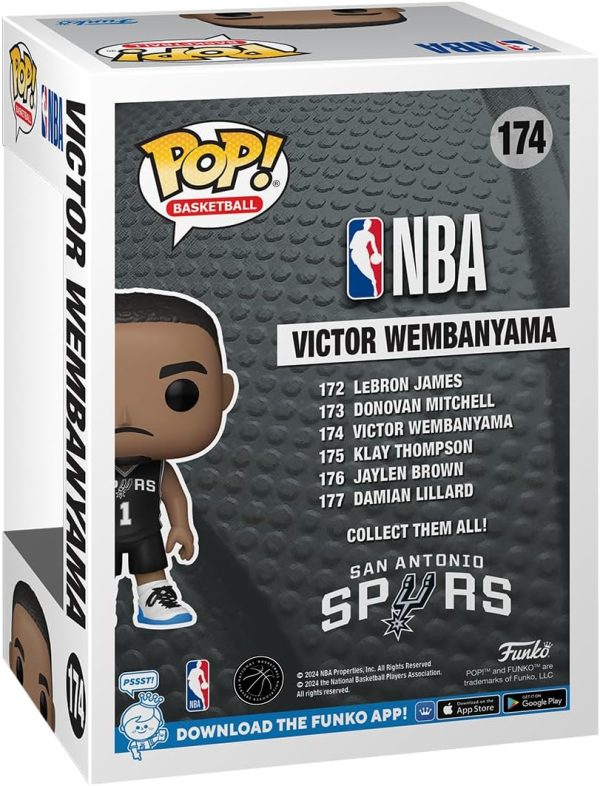 Funko POP! NBA: Spurs - Victor Wembanyama - Collectable Vinyl Figure - Gift Idea - Official Merchandise - for Kids & Adults - Sports Fans - Model Figure for Collectors and Display