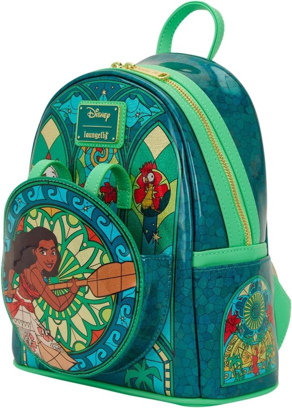Loungefly Disney Princess Stained Glass Collection: Moana Mini-Backpack. Amazon Exclusive