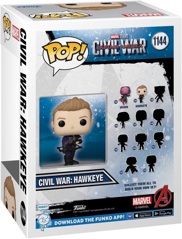 Funko Pop Marvel: Captain America: Civil War Build A Scene - Hawkeye Figure 2 of 12 - Amazon Exclusive - Collectable Vinyl Figure - Gift Idea - Official Merchandise - Toys for Kids & Adults