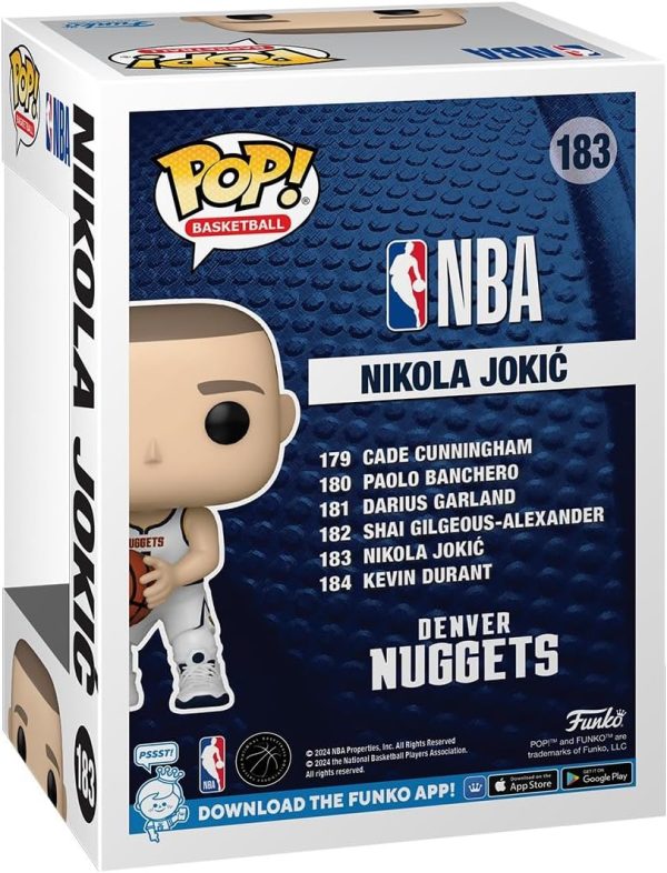 Funko POP! NBA: Nuggets - Nikola Jokic - Collectable Vinyl Figure - Gift Idea - Official Merchandise - for Kids & Adults - Sports Fans - Model Figure for Collectors and Display