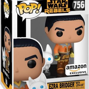 Funko Pop! & Buddy: Rebels - Ezra Bridger with Loth-Cat - Star Wars: Rebels - Amazon Exclusive - Collectable Vinyl Figure - Gift Idea - Official Merchandise - Toys for Kids & Adults - Sci-Fi Fans