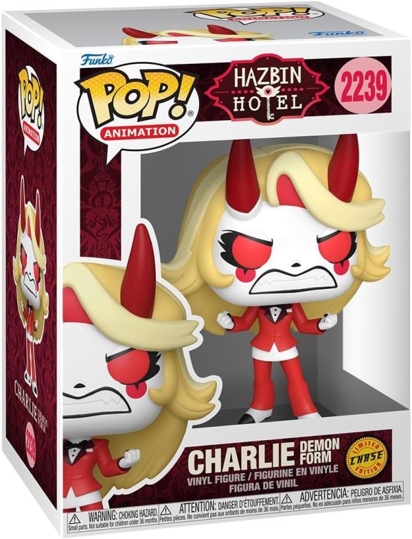 Funko Pop! Animation: Hazbin Hotel - Charlie Morningstar - 1/6 Odds for Rare Chase Variant - Collectable Vinyl Figure - Gift Idea - Official Merchandise - Toys for Kids & Adults