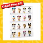 Funko Bitty POP! Disney - Mickey. 4-Pack - Mickey Mouse. Minnie Mouse (Pink Dress). Pluto and A Surprise Mystery Mini Figure - 0.9 Inch (2.2 Cm) Collectable - Stackable Display Shelf Included
