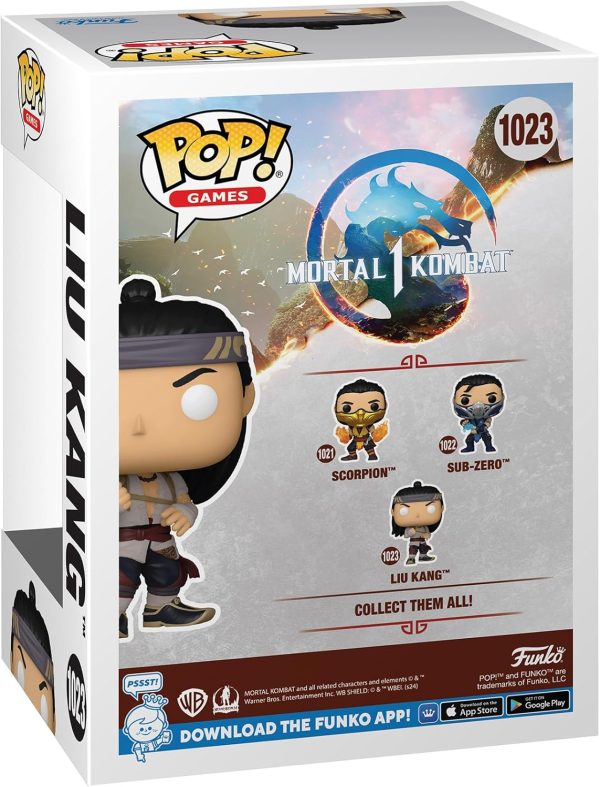 Funko POP Games: Mortal Kombat 1- Liu Kang - (God of Fire) - Mortal Kombat Game Franchise - Collectable Vinyl Figure - Gift Idea - Official Merchandise - for Kids & Adults - Video Games Fans