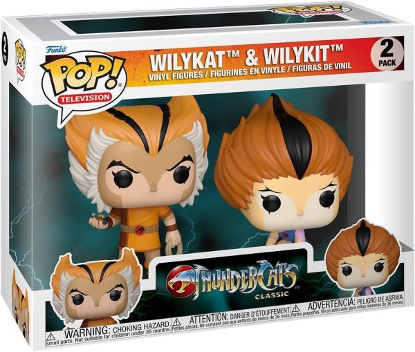 Funko Pop Animation: Thundercats - Wilykat/Wilykit. 2-Pack - Collectable Vinyl Figure - Gift Idea - Official Merchandise - Toys for Kids & Adults - Cartoon/Animation Fans