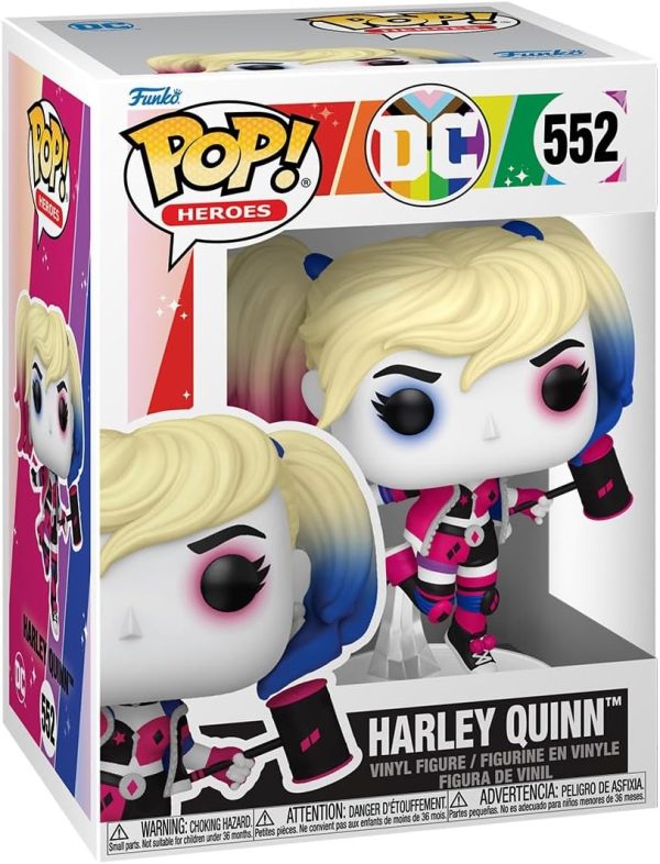 Funko Pop Heroes: Pride - Harley Quinn Q - DC Comics - Collectable Vinyl Figure - Gift Idea - Official Merchandise - Toys for Kids & Adults - Superheroes Fans - Model Figure for Collectors