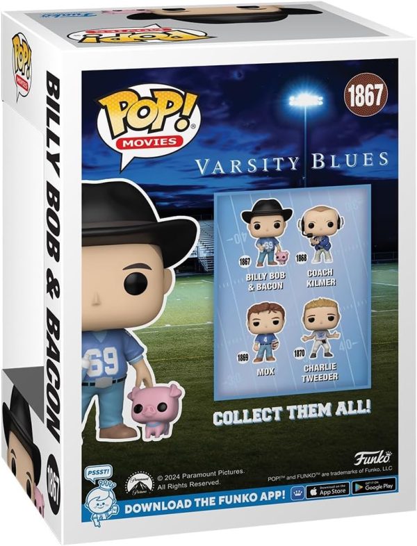 Funko POP & Buddy: Varsity Blues - Billy Bob with Bacon - Collectable Vinyl Figure - Gift Idea - Official Merchandise - for Kids & Adults - Movies Fans - Model Figure for Collectors