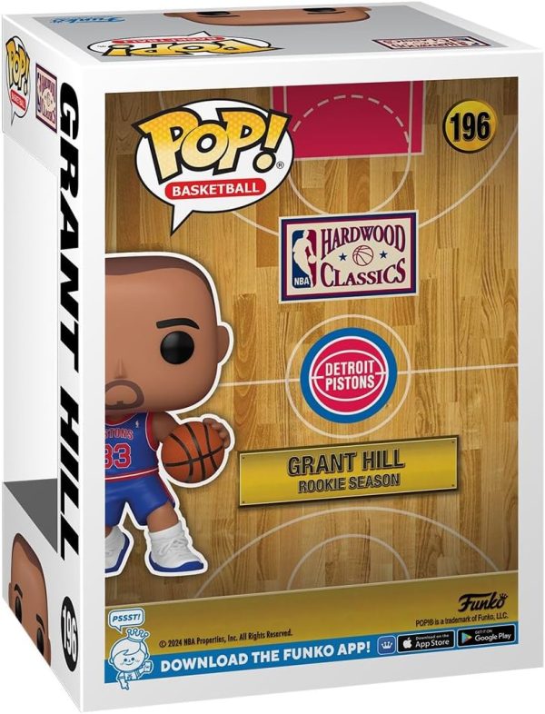 Funko POP NBA: Pistons - RS - Grant Hill - Collectable Vinyl Figure - Gift Idea - Official Merchandise - for Kids & Adults - Sports Fans - Model Figure for Collectors and Display