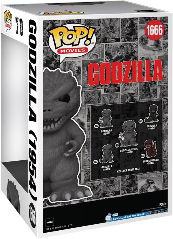 Funko POP Jumbo: Godzilla 70th Anniversary - Godzilla 1954 - Collectable Vinyl Figure - Gift Idea - Official Merchandise - for Kids & Adults - Movies Fans - Model Figure for Collectors and Display