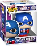 Funo Pop! Bitty Bots: Marvel - Captain America Mech with Captain America - 0.9 Inch and 4.7 Inch (11.9 Cm) - Television Collectable - Gift Idea - Toys for Kids & Adults