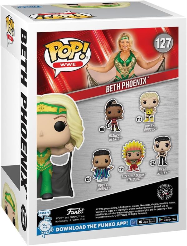 Funko Pop WWE: Beth Phoenix - 1/6 Odds for Rare Chase Variant - Collectable Vinyl Figure - Gift Idea - Official Merchandise - Toys for Kids & Adults - Sports Fans - Model Figure for Collectors