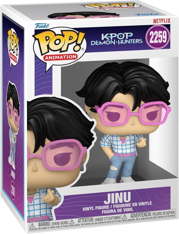 Funko Pop! Anime: Kpop Demon Hunters - Jinu Saja Boys Vinyl Figure (Bundled with Compatible Box Protector Case). Multicolored. 3.75 Inches