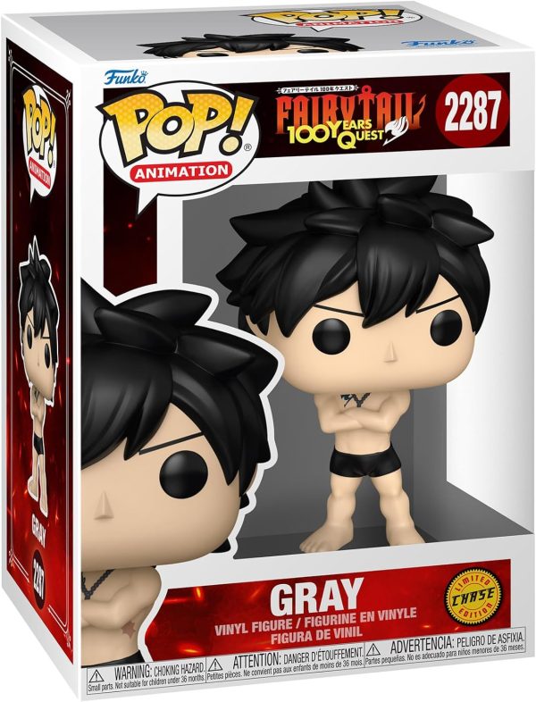 Funko Pop! Animation: Fairy Tail 100 Years Quest - Gray - 1/6 Odds for Rare Chase Variant - Collectable Vinyl Figure - Gift Idea - Official Merchandise - Toys for Kids & Adults - Anime Fans