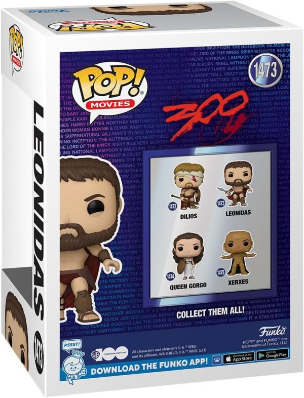 Funko POP! Movies: 300 - King Leonidas - 1/6 Odds for Rare Chase Variant - 300 The Movie - Collectable Vinyl Figure - Gift Idea - Official Merchandise - for Kids & Adults - Movies Fans