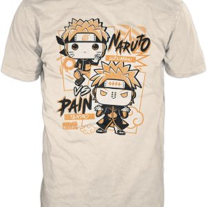 Funko Pop! Boxed Tee: Naruto - Naruto Uzumaki vs Pain Tendo - 3XL