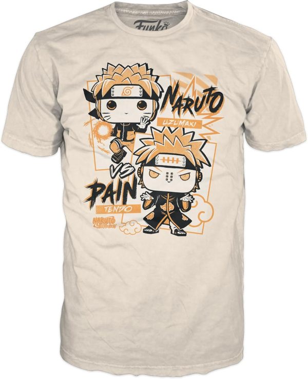 Funko Pop! Boxed Tee: Naruto - Naruto Uzumaki vs Pain Tendo - 3XL