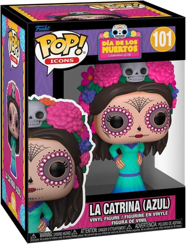 Funko Pop! Icon: Dia De Los Muertos - La Catrina (Azul) - Collectable Vinyl Figure - Gift Idea - Official Merchandise - Toys for Kids & Adults - Movies Fans - Model Figure for Collectors