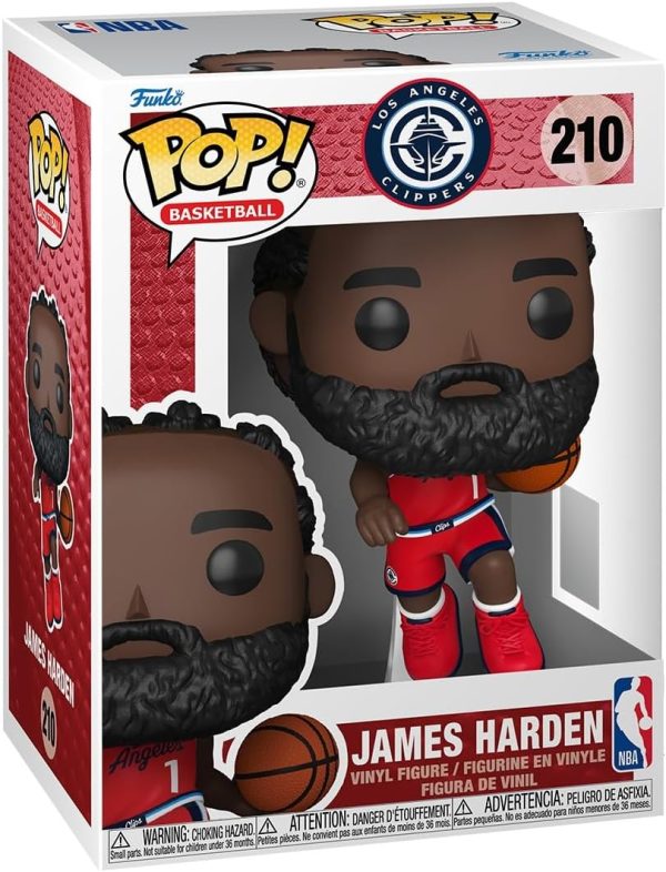 Funko Pop! NBA: LA Clippers - James Harden - Collectable Vinyl Figure - Gift Idea - Official Merchandise - Toys for Kids & Adults - Sports Fans - Model Figure for Collectors and Display