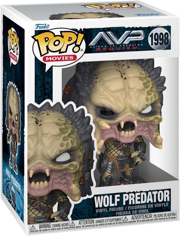 Funko Pop! Movies: Predator ?C Wolf Predator - 1/6 Odds for Rare Chase Variant - Collectable Vinyl Figure - Gift Idea - Official Merchandise - Toys for Kids & Adults - Horror Fans