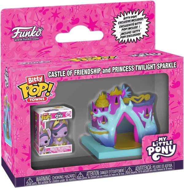 Funko Pop! Bitty Town: My Little Pony - Castle of Friendship - Princess Twilight Sparkle - 0.9 Inch and 2 Inch (5.1 Cm) - Cartoon Collectable - Gift Idea - Toys for Kids & Adults
