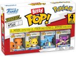 Funko Pop! Bitty: Pokemon - Charmander. Jolteon. Lapras. and Rattata - 0.9 Inch (2.2 Cm) Collectable - Stackable Display Shelf Included - Gift Idea - Party Bags Stocking