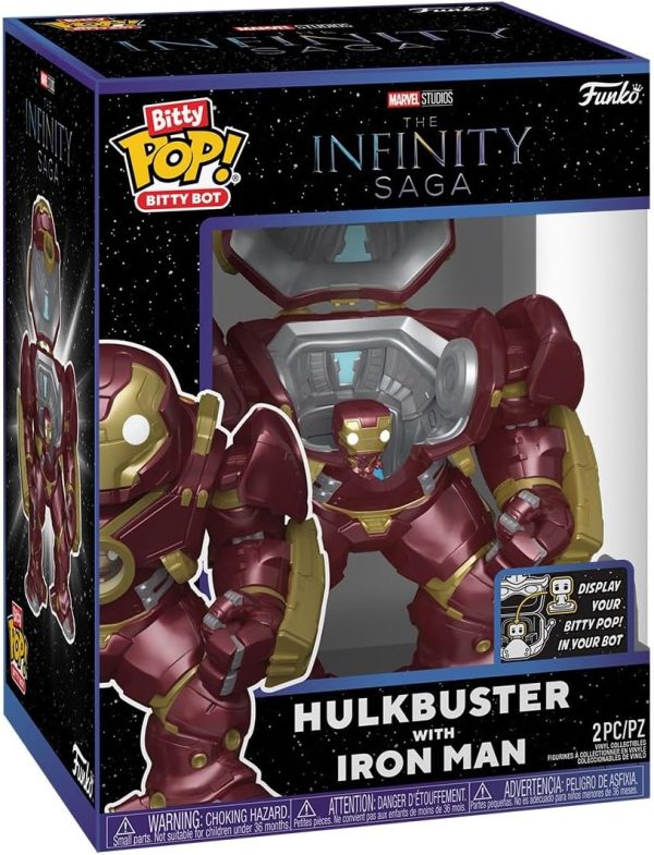 Funko Bitty Pop! Bots: Marvel - Hulkbuster with Iron Man - Collectable Vinyl Figure - Gift Idea - Official Merchandise - Toys for Kids & Adults - for Collectors and Display