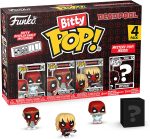 Funko Bitty POP! Deadpool - Sleepover. 4-Pack and A Surprise Mystery Mini Figure - 0.9 Inch (2.2 Cm) Collectable - Stackable Display Shelf Included - Gift Idea - Party Bags Stocking - Cake Topper