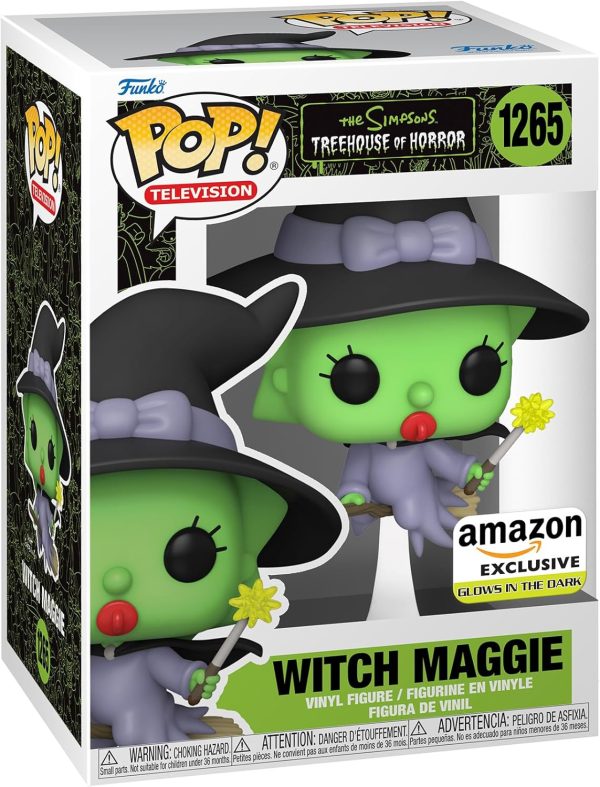 Funko Pop TV: Simpsons - Witch Maggie Simpson - (Glow in The Dark) - The Simpsons - Amazon Exclusive - Collectable Vinyl Figure - Gift Idea - Official Merchandise - Toys for Kids & Adults