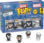 Funko Pop! Bitty: Spider-Man - Venom. Anti-Venom. She-Venom. and Mystery Chase Figure - 0.9 Inch (2.2 Cm) - Marvel Comics Collectable - Stackable Display Shelf Included