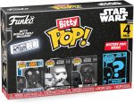 Funko Bitty POP! Star Wars - Darth Vader. 4-Pack - Darth Vader. TIE Fighter Pilot. Stormtrooper and A Surprise Mystery Mini Figure - 0.9 Inch (2.2 Cm) Collectable - Stackable Display Shelf Included