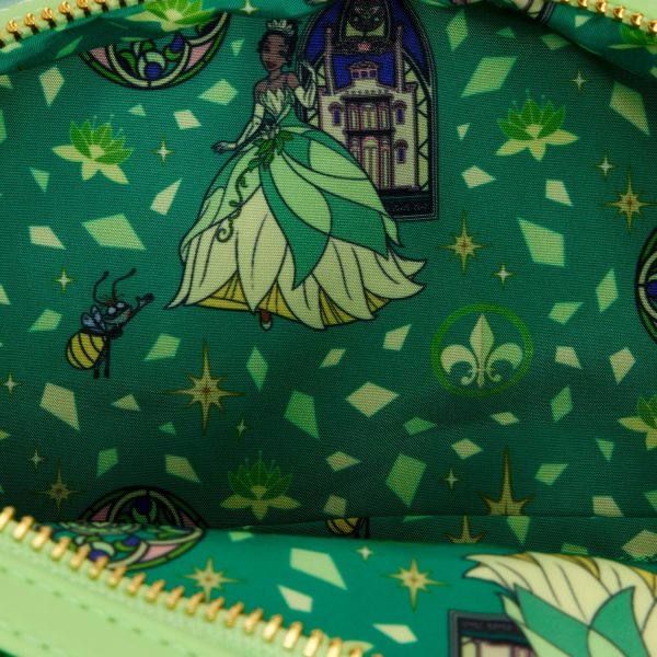 Loungefly Disney Princess Stained Glass Collection: Tiana Mini-Backpack. Amazon Exclusive