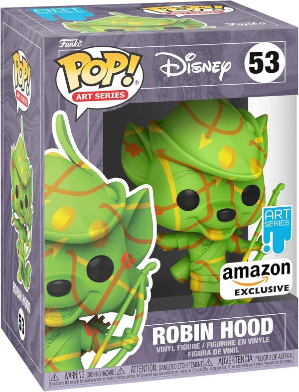 Funko Pop Pop Artist Series: Disney Treasures of The Vault - Robin Hood Multicolor - Disney Standard Characters - Amazon Exclusive - Collectable Vinyl Figure - Gift Idea - Official Merchandise