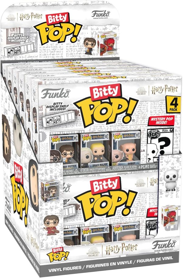 Funko Bitty POP! HP - Dumbledore. 4-Pack - Albus Dumbledore. Nearly Headless Nick. Minerva McGonagall and A Surprise Mystery Mini Figure - 0.9 Inch (2.2 Cm) - Harry Potter Collectable - Gift Idea
