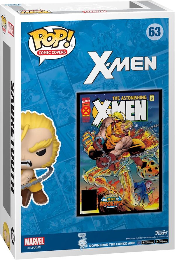 Funko Pop Comic Cover: Marvel - Age of Apocalypse Sabretooth. Amazon Exclusive - Collectable Vinyl Figure - Gift Idea - Official Merchandise - Toys for Kids & Adults