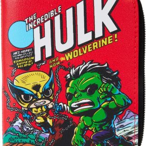 Funko Loungefly Marvel: Wolverine 50th Anniversary - The Incredible Hulk and The Wolverine Wallet