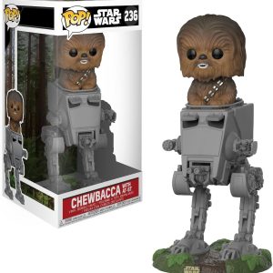 Funko POP! Deluxe: Star Wars - Chewbacca in AT-ST Collectible Toy