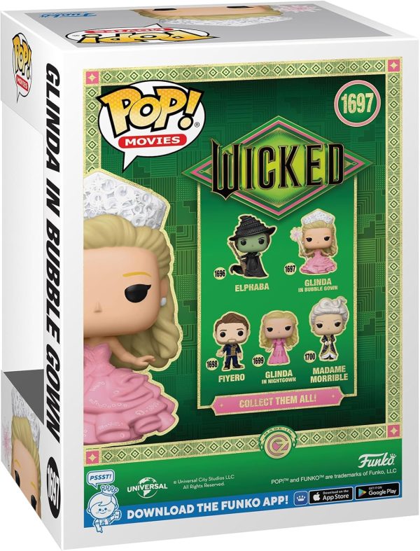 Funko POP Movies: Glinda in Bubble Gown - Wicked - Collectable Vinyl Figure - Gift Idea - Official Merchandise - for Kids & Adults - Movies Fans - Model Figure for Collectors and Display